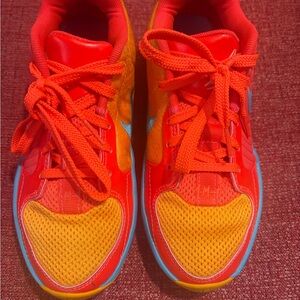 Nike Ja 2 Basketball Kids Sneakers - Red, Orange, and Blue